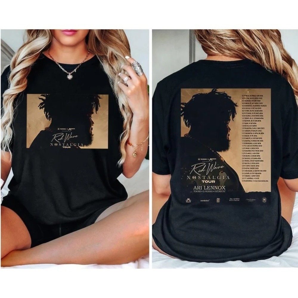 Rod Wave Nostalgia Tour T-shirt, Rapper Rod Wave  Tour Dates Shirt,   2 Sided